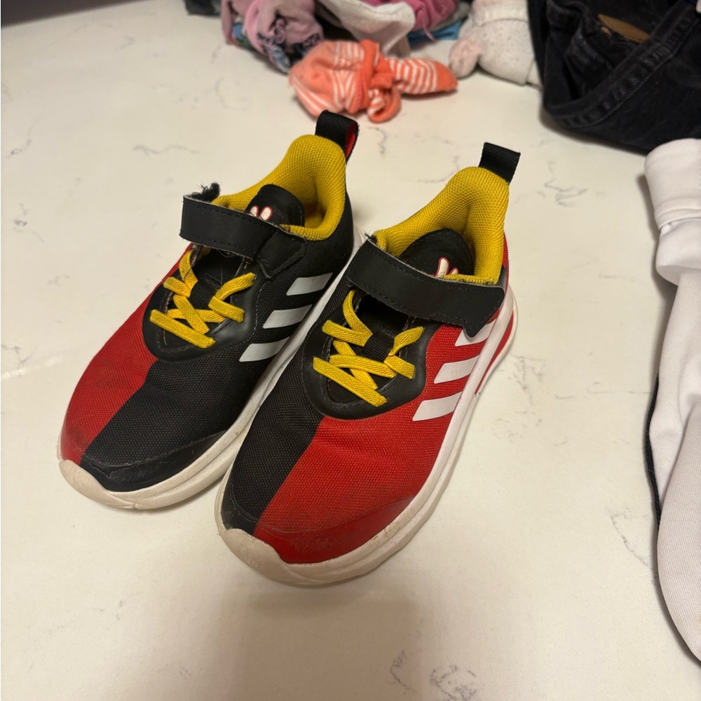 adidas Red and Black Sneakers with Bold Design
